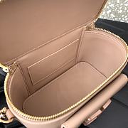 Fortok Valentino Garavani Leather Loco Vanity Case in Beige 16.5x10x7.5cm - 2