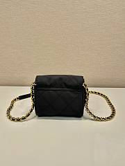 Fortok Prada Vintage Chain Hobo Bag Black 1BD643 14x13x5cm - 4