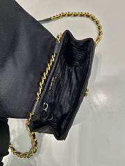 Fortok Prada Vintage Chain Hobo Bag Black 1BD643 14x13x5cm - 3