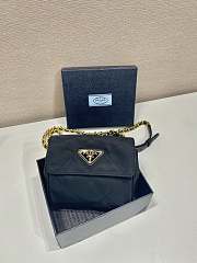 Fortok Prada Vintage Chain Hobo Bag Black 1BD643 14x13x5cm - 2
