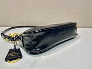 Fortok Prada Re-Edition 2002 Medium Leather Shoulder Bag Black 1BC221 26x11.5x6cm - 6