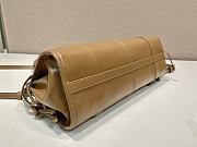 Fortok Prada Brown Medium Leather Handbag 1BA426 32x15.5x12cm - 6