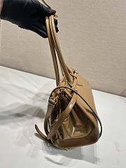 Fortok Prada Brown Medium Leather Handbag 1BA426 32x15.5x12cm - 5