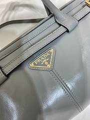 Fortok Prada Grey Medium Leather Handbag 1BA426 32x15.5x12cm - 5