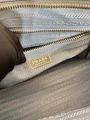 Fortok Prada Grey Medium Leather Handbag 1BA426 32x15.5x12cm - 2