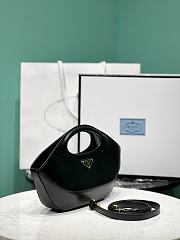 Fortok Prada Black Triangle-logo Leather Tote Bag 1BA421 30x5x20cm - 2