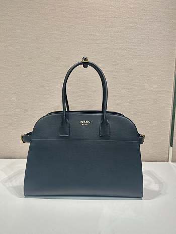 Fortok Prada Black Leather Tote Bag 1BG508 40x29x20cm