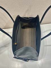 Fortok Prada Black Leather Tote Bag 1BG508 40x29x20cm - 6