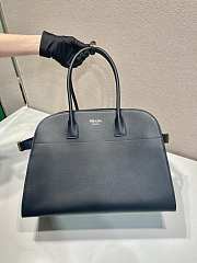 Fortok Prada Black Leather Tote Bag 1BG508 40x29x20cm - 5