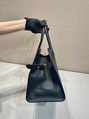 Fortok Prada Black Leather Tote Bag 1BG508 40x29x20cm - 4