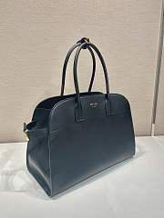 Fortok Prada Black Leather Tote Bag 1BG508 40x29x20cm - 3