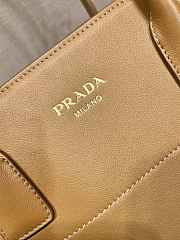 Fortok Prada Brown Leather Tote Bag 1BG508 40x29x20cm - 6