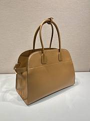 Fortok Prada Brown Leather Tote Bag 1BG508 40x29x20cm - 5