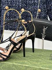 Fortok Gucci Horsebit Sandals Black Leather - 4