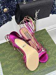 Fortok Gucci Horsebit Sandals Pink Leather - 3
