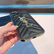 Fortok Saint Laurent Phone Case Black Gold - 5