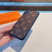 Fortok Louis Vuitton Classic Presbyopic Phone Case Black/Brown - 3