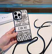 Fortok Dior Floral Crossbody Phone Case - 1