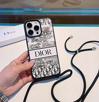 Fortok Dior Floral Crossbody Phone Case