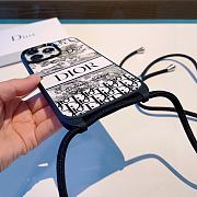 Fortok Dior Floral Crossbody Phone Case - 5