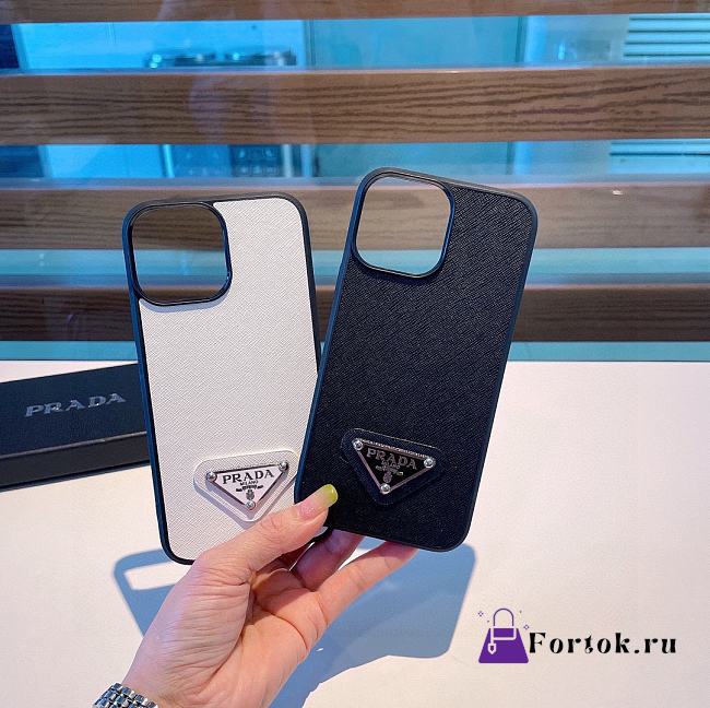 Fortok Prada Phone Case White/Black - 1