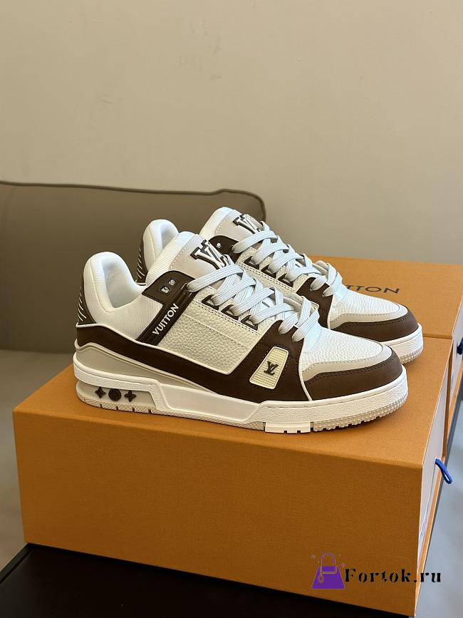 Fortok Louis Vuitton Moka Trainers White/Brown - 1