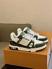 Fortok Louis Vuitton Moka Trainers White/Green - 1