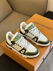 Fortok Louis Vuitton Moka Trainers White/Green - 5
