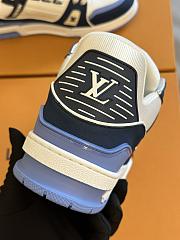 Fortok Louis Vuitton Moka Trainers White/Blue - 4