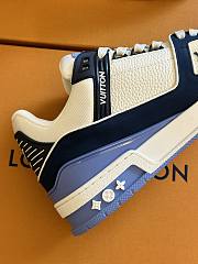 Fortok Louis Vuitton Moka Trainers White/Blue - 2