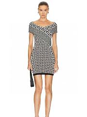 Fortok Balmain Dress With Denuded Shoulders - 1