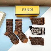 Fortok Fend Double F Logo Socks Set - 6