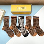 Fortok Fend Double F Logo Socks Set - 4