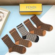 Fortok Fend Double F Logo Socks Set - 3