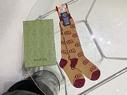 Fortok Gucci Knitted Letter Calf Socks - 1