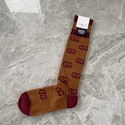 Fortok Gucci Knitted Letter Calf Socks - 5