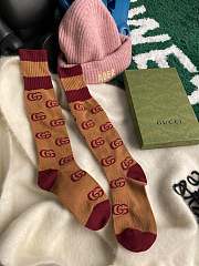 Fortok Gucci Knitted Letter Calf Socks - 3