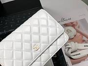 Fortok Chanel Woc Flap Bag White 33814 19x12x5cm - 4