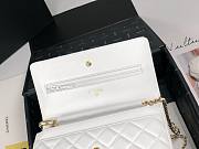Fortok Chanel Woc Flap Bag White 33814 19x12x5cm - 3