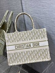 Fortok Dior Book Tote Bag Oblique in Gold 36x27.5x16.5cm - 1