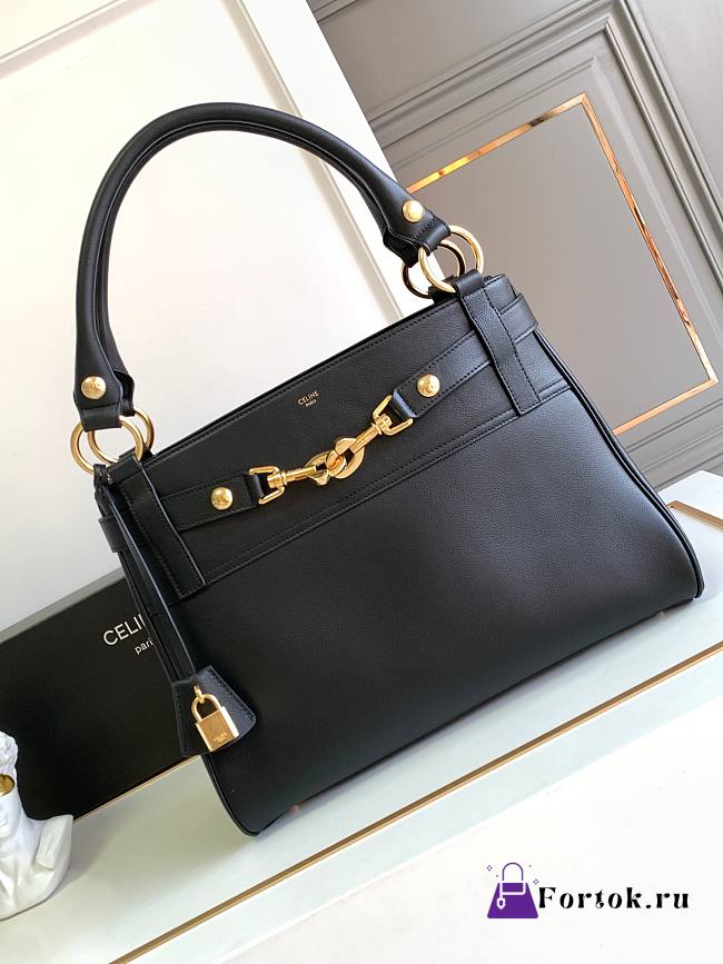 Fortok Celine Medium Annabel Bag In Supple Calfskin Black 113343 36.5x28.5x10cm - 1