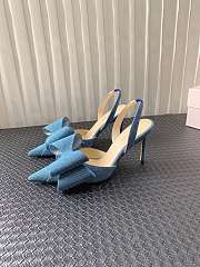 Fortok Mach & Mach Le Cadeau Slingback Pumps Denim 9cm - 1