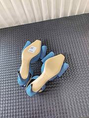 Fortok Mach & Mach Le Cadeau Slingback Pumps Denim 9cm - 6
