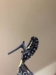 Fortok Mach & Mach Beauty Of Antoinette Satin Slingback Pump Black - 6