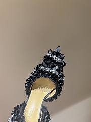 Fortok Mach & Mach Beauty Of Antoinette Satin Slingback Pump Black - 5