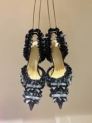 Fortok Mach & Mach Beauty Of Antoinette Satin Slingback Pump Black - 4