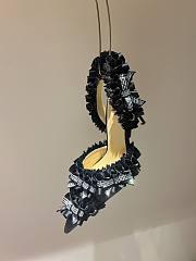 Fortok Mach & Mach Beauty Of Antoinette Satin Slingback Pump Black - 3