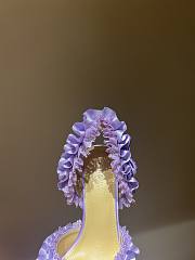 Fortok Mach & Mach Beauty Of Antoinette Satin Slingback Pump Purple - 3