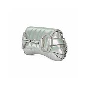 Fortok Gucci Horsebit Chain Medium Shoulder Bag in Green Iridescent Leather 15x38x16cm - 6