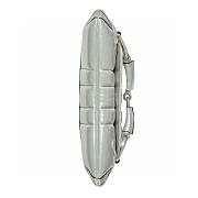 Fortok Gucci Horsebit Chain Medium Shoulder Bag in Green Iridescent Leather 15x38x16cm - 4